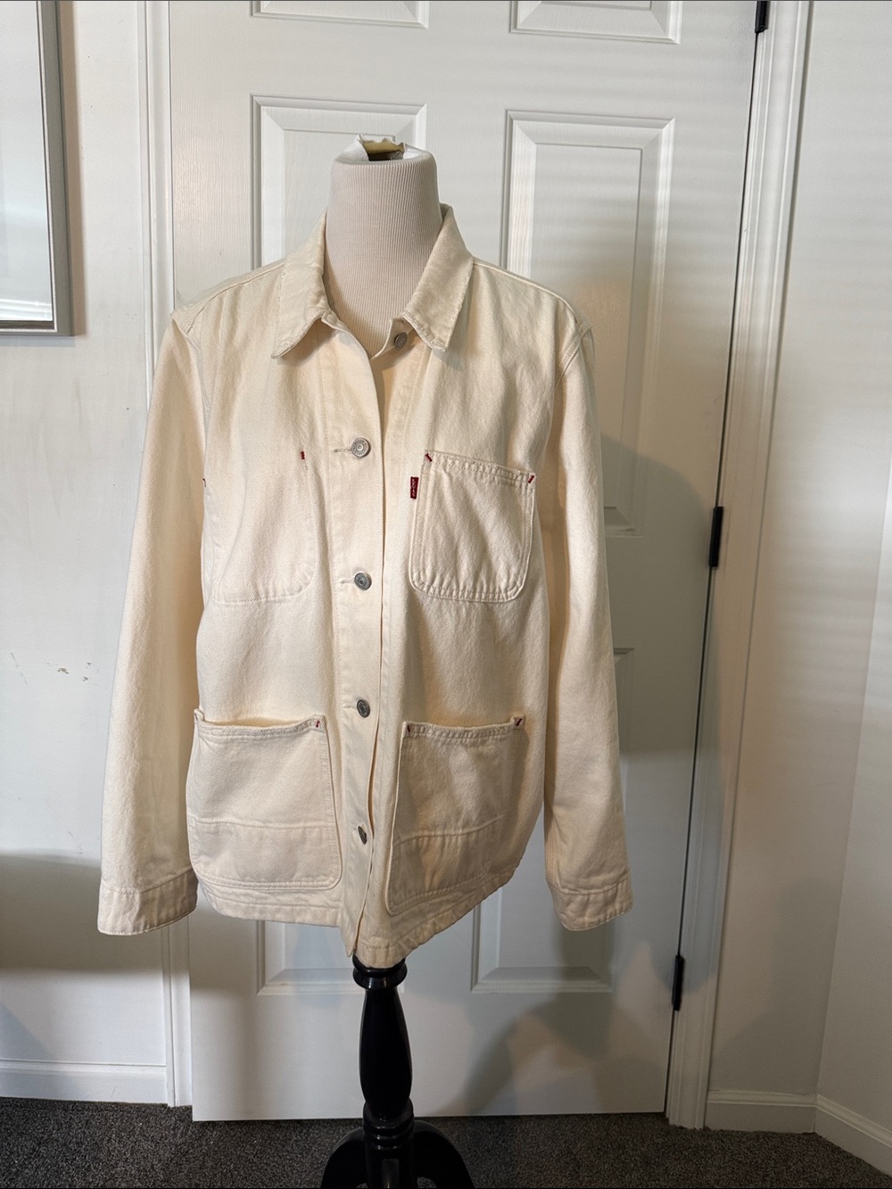 Levi's Cream Canvas Work Jacket